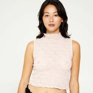 Crepe Mesh Tee Second Skin By Find Me Now